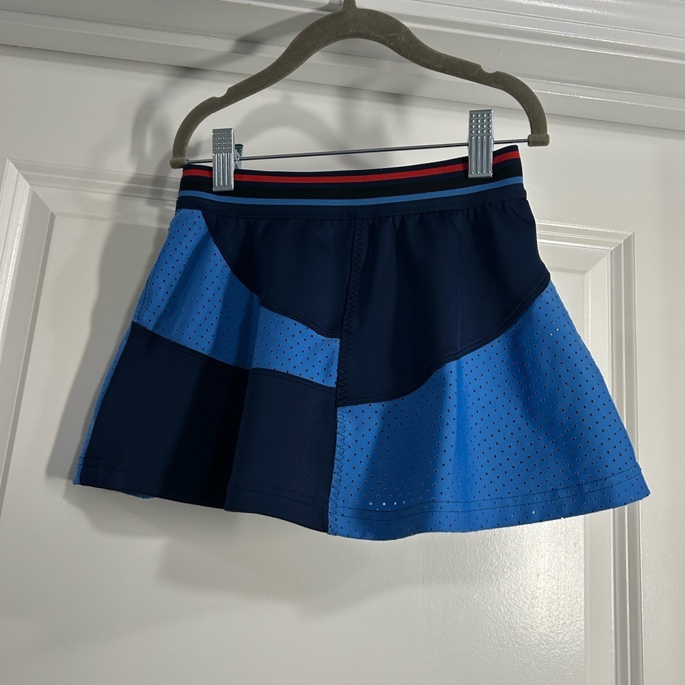 Adidas Stella McCartney Kids Navy and Light Blue‎ Mini Skirt - Picture 2 of 3